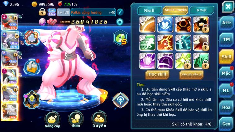 MÃ : #TTS3095 - SV 1155 - TOP9 - V13 - HOOH CH DYNAMAX PALKIA CH YVETAL CH WHITE DYNAMAX CẶP CÁ BÁ CHỦ QUÁ NGON