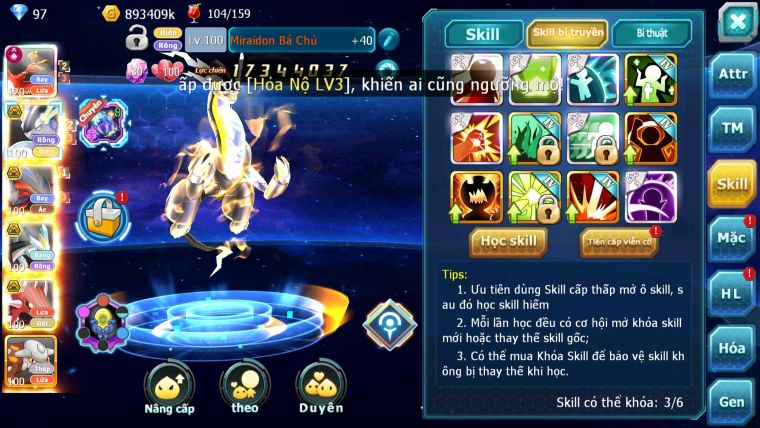 MÃ : #TTS3094 - SV 1439 - TOP9PK - V14 - HOOH CH DYNAMAX CHỈ SỐ CỰC BÁ ĐẠO MIRAIDON BC ĐC + 8 - YVETAL BC CẶP WB BC QUÁ NGON