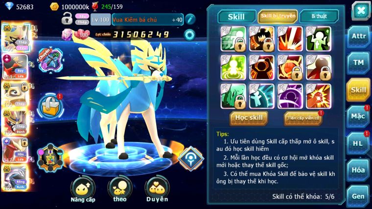 MÃ : #TTS3106 - SV 1219 - V17 - TOP2PK CẶP CHÓ BÁ CHỦ METAL BC ĐC+ 8 - HOOH CH DYNAMAX SƯ TỬ CH PALKIA PR DIALGA QUÁ NGON