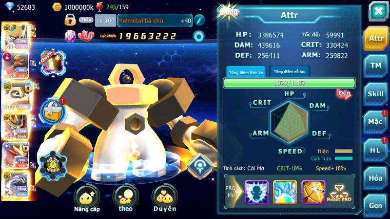 MÃ : #TTS3106 - SV 1219 - V17 - TOP2PK CẶP CHÓ BÁ CHỦ METAL BC ĐC+ 8 - HOOH CH DYNAMAX SƯ TỬ CH PALKIA PR DIALGA QUÁ NGON