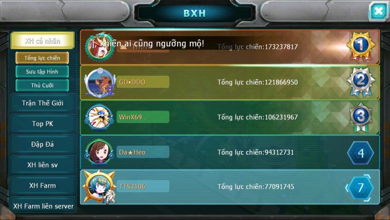 MÃ : #TTS3106 - SV 1219 - V17 - TOP2PK CẶP CHÓ BÁ CHỦ METAL BC ĐC+ 8 - HOOH CH DYNAMAX SƯ TỬ CH PALKIA PR DIALGA QUÁ NGON