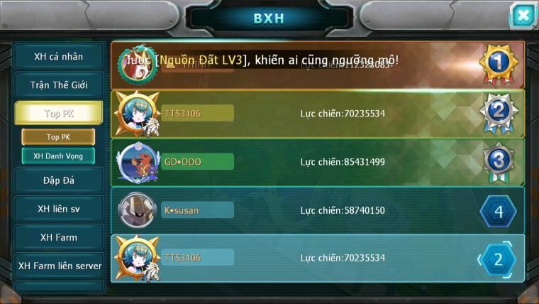 MÃ : #TTS3106 - SV 1219 - V17 - TOP2PK CẶP CHÓ BÁ CHỦ METAL BC ĐC+ 8 - HOOH CH DYNAMAX SƯ TỬ CH PALKIA PR DIALGA QUÁ NGON