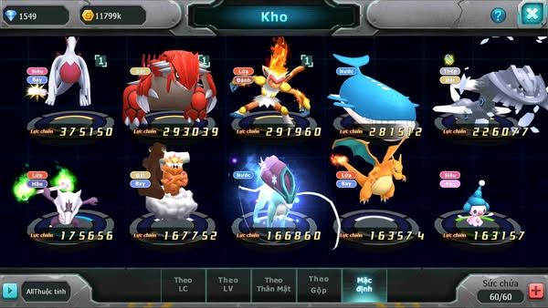 MÃ : #TTS3150 - SV1683 - V2 - 960 SÁCH - LUGIA GROUDON DÙNG SÁCH LÊN LU BÁ CHỦ NÉT