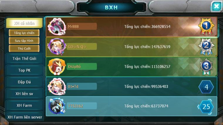 MÃ : #TTS3162 - SV 1383 - TOP 19 - 1K SÁCH - V12 - 60K KC HOOH CH DYNAMAX YVETAL CH THẦN GIÓ BC BTAA BC QVLD BC GROUDON BC