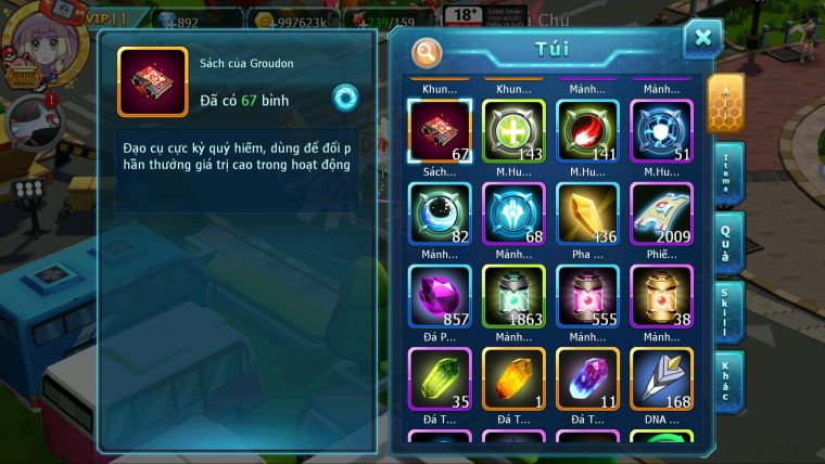 MÃ : #TTS3171 - SV 1548 - TOP36 - HOOH DYNAMAX YVETAL BC THẦN GIÓ BÁ CHỦ DRAK LU BÁ CHỦ RX BC