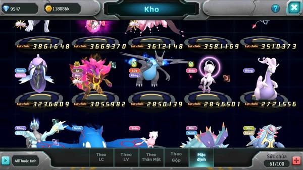 MÃ : #TTS3177 - SV 1545 - HOOH DYNAMAX MEW GIÁP BC QVLD BC CẶP LATI BC LUGIA BTAA BC DIANCIE