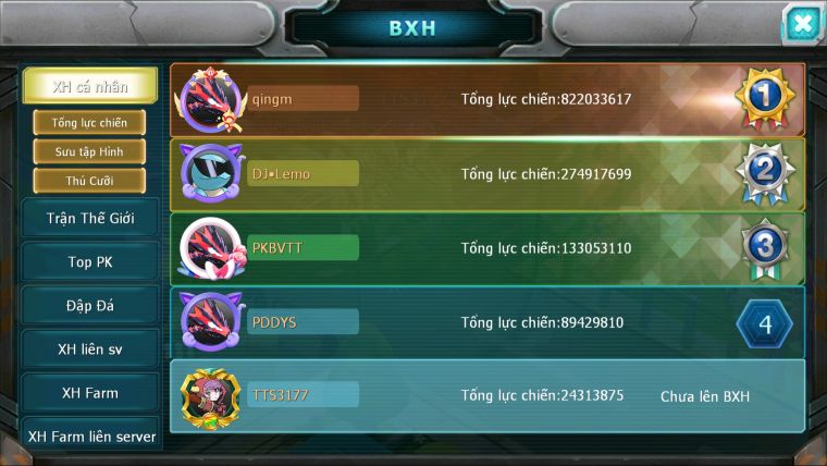 MÃ : #TTS3177 - SV 1545 - HOOH DYNAMAX MEW GIÁP BC QVLD BC CẶP LATI BC LUGIA BTAA BC DIANCIE