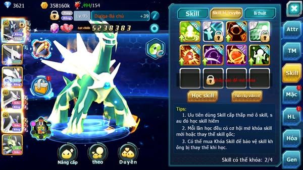 MÃ : #TTS3183 - SV 1652 - V12 - 660 SÁCH - DIALGA BÁ CHỦ CẶP LATI BC UNVOA ST CELEBI ARC BC