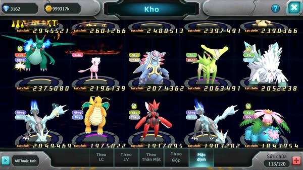 MÃ : #TTS3190 - SV 1597 - V5 - HOOH BÁ LUGIA BC THẦN GIÓ BC YVETAL BC LATI BC QVLC BC