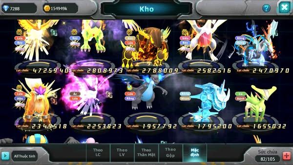 MÃ : #TTS3199 - SV 1464 - V10 - 1K DYNAMAX HOOH - THẦN GIÓ BC QVLD BC LUGIA BC UNVOA SƯ TỬ BC DRAK HOOH