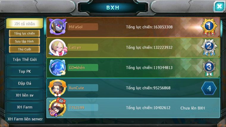 MÃ : #TTS3199 - SV 1464 - V10 - 1K DYNAMAX HOOH - THẦN GIÓ BC QVLD BC LUGIA BC UNVOA SƯ TỬ BC DRAK HOOH