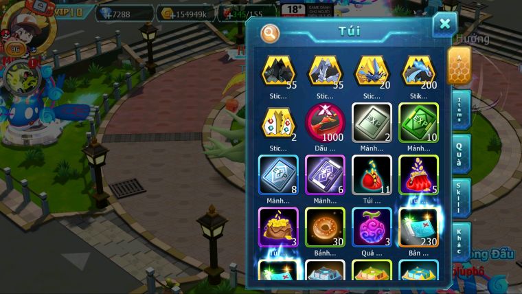 MÃ : #TTS3199 - SV 1464 - V10 - 1K DYNAMAX HOOH - THẦN GIÓ BC QVLD BC LUGIA BC UNVOA SƯ TỬ BC DRAK HOOH