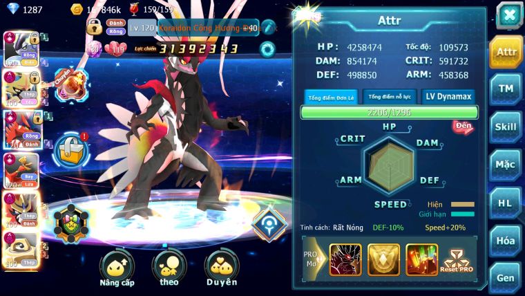 MÃ : #TTS3203 - SV 1550 -TOP3 CHAM - V20 - 4K3 SÁCH- FULL CẶP RỒNG CỘNG HƯỞNG DYNAMAX FULL CẶP CHÓ DYNAMAX MELTAN ENTERNATUS HOOH CH DYNAMAX QUÁ NGON