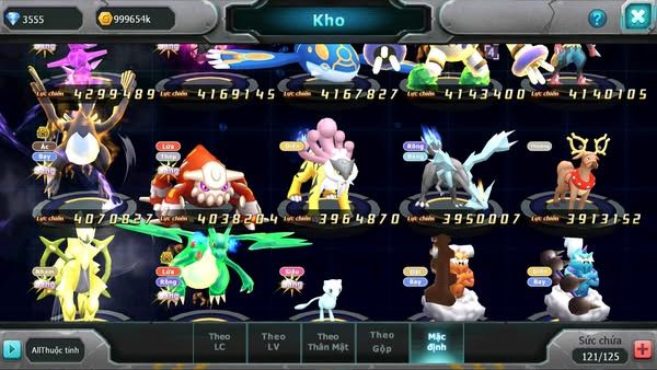 MÃ #TTS3211 - SV 987 - TOP39 - V12 - HOOH DYNAMAX WHITE DYNMAX UNVOA BLACK BC PALKIA BC QVLD BC CẶP LATI BC
