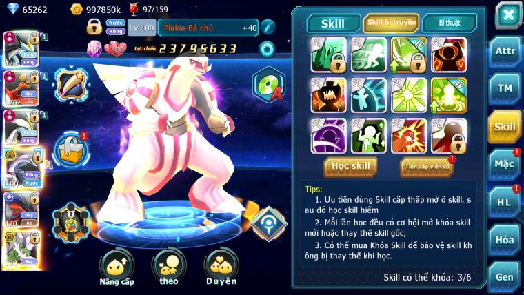 MÃ : #TTS3210 - SV 948 - TOP 2 - 3K8 SÁCH - 65K KC- CẶP WB CH DYNAMAX HOOH CH DYNAMAX YVETAL CH PALKIA CHỜ LÊN CH 3 TEAM FORM CỰC ĐẸP CHỈ SỐ CAO