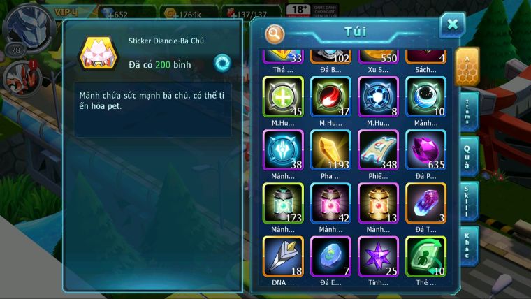 MÃ : #TTS3216 - SV 1744 - TOP 13 - ĐỦ LÊN DIANCIE BC GẦN DYNAMAX - RẮN BĂNG BC AE YÊU TEAM NHAM SẼ RẤT THÍCH KK