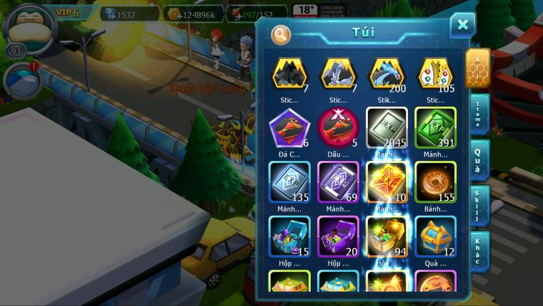 MÃ : #TTS3215 - SV 1699 - TOP6 - V6 - QVLD BÁ CHỦ HOOH DYNAMAX GROUDON BUILD CỰC NÉT
