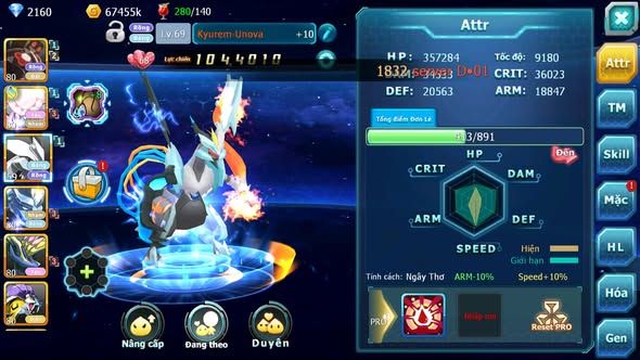 MÃ : #TTS3223 - SV 1731 - TOP30 V7 - ZEVIL DIANCIE UNVOA RẮN BĂNG RAIKOU GROUDON