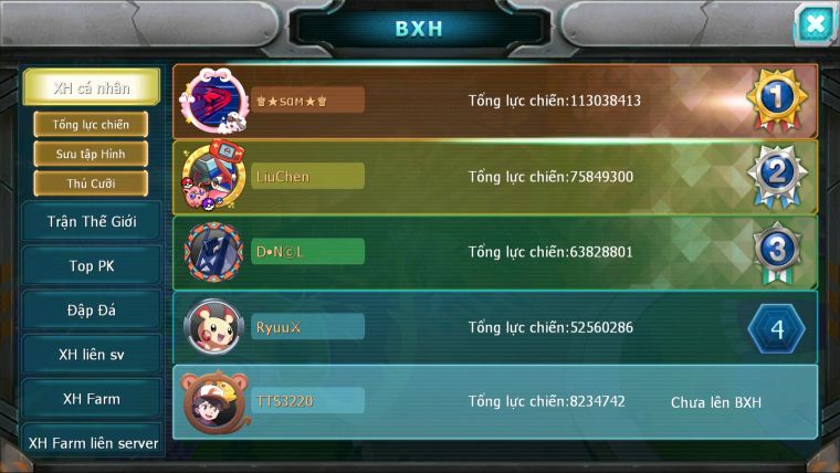 MÃ : #TTS3220 - SV 1641 - V8 - QVBC BÁ CHỦ ZEVIL CẶP LATI BÁ CHỦ UNVOA GROUDON PR DIALGA