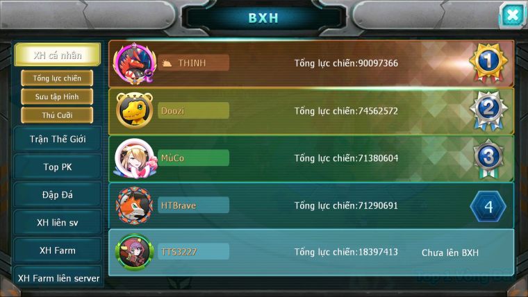 MÃ : #TTS3227 - SV 1534 - V7 - HOOH DYNAMAX QVBC BC QVLD BC UNVOA THẦN GIÓ BC CẶP LATI BC RẮN BĂNG