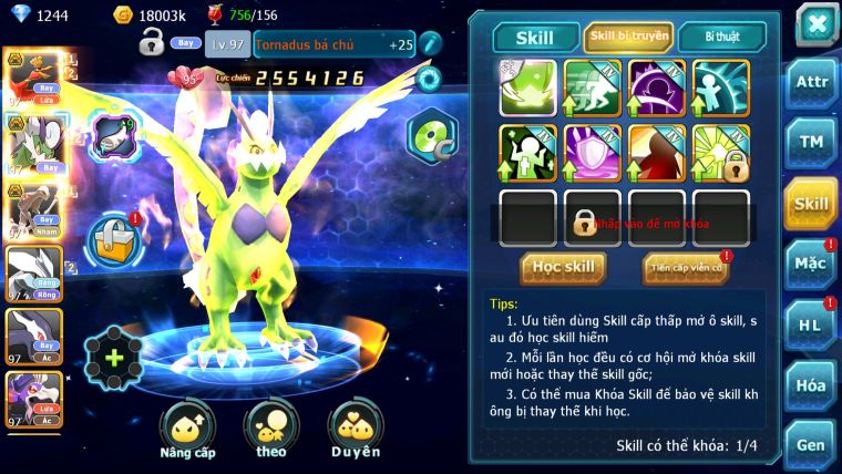 MÃ : #TTS3240 - SV 1530 - V9 - HOOH BÁ CHỦ THẦN GIÓ BC RX BC UNVOA DRAK LUGIA DRAK HOOH TAPU LELE
