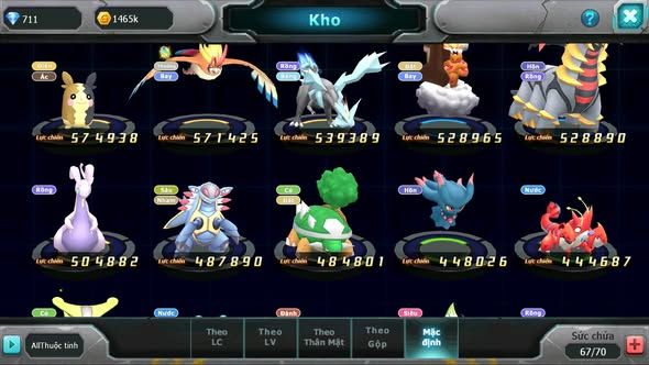MÃ : #TTS3239 - SV 1696 - TOP33 - PALKIA UNVOA LUGIA CẶP LATI RAIKOU ARC NHAM