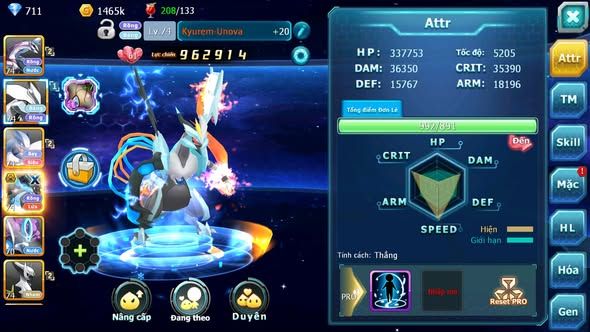 MÃ : #TTS3239 - SV 1696 - TOP33 - PALKIA UNVOA LUGIA CẶP LATI RAIKOU ARC NHAM