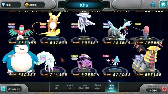 MÃ : #TTS3238 - SV 1564 - V10 - UNVOA PALKIA BÁ CHỦ LATI BC LATI RAIKOU YVETAL LUGIA