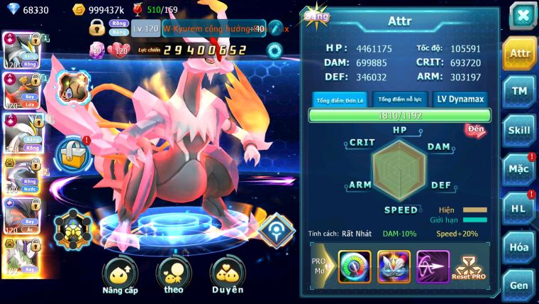 MÃ : #TTS3237 - SV 948 - TOP2 - 3K8 SÁCH - 68 K KC - CẶP WB CH DYNAMAX HOOH CH DYNAMAX PALKIA BÁ CHỦ YVETAL CH DYANAMX 3 TEAM QUÁ NGON