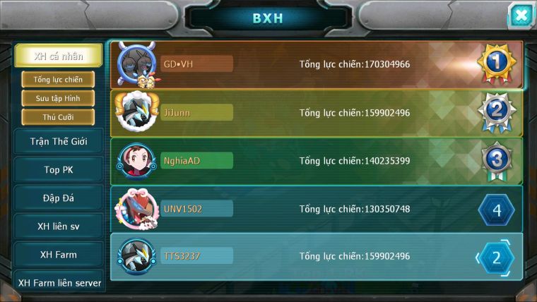 MÃ : #TTS3237 - SV 948 - TOP2 - 3K8 SÁCH - 68 K KC - CẶP WB CH DYNAMAX HOOH CH DYNAMAX PALKIA BÁ CHỦ YVETAL CH DYANAMX 3 TEAM QUÁ NGON