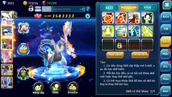 MÃ : #TTS3236 - SV 1706 - TOP6 - UNVOA KYOGRE BÁ CHỦ BTAA BC MES AMDLO LUGIA