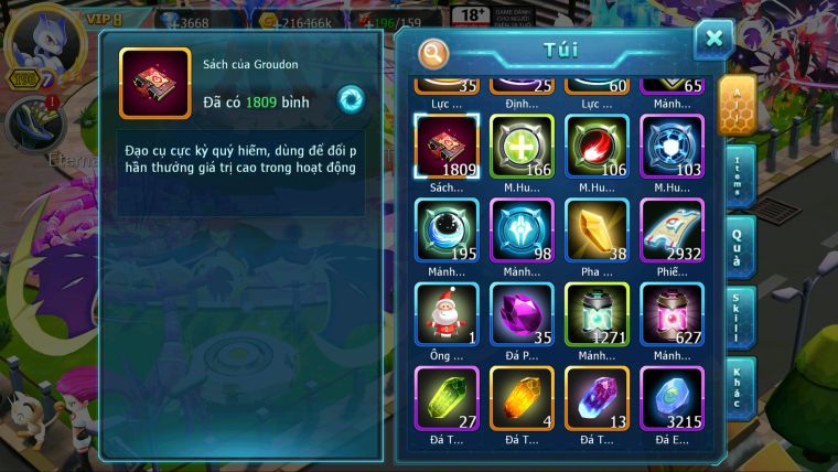 MÃ : #TTS3243 - SV 1310 - V8 - 1K8 SÁCH - PALKIA CỘNG HƯỞNG RAYQUAZA BÁ CHỦ UNVOA WB BC CẶP CÁ BC YVETAL BC CẶP LATI BC