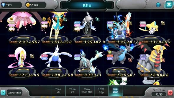 MÃ : #TTS3242 - SV1708 - TOP19 - TOP19 - 865 SÁCH - DIANCIE BÁ CHỦ XERM BC TAPU FINI UNVOA JIRACHI VỊT BẦU LUGIA