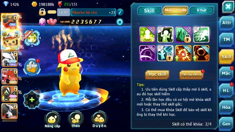 MÃ : #TTS3241 - SV 1330 - HOOH BC PIKACHU BC UNVOA QVLD TAPU KOKO ARC LỬA HENTRAN