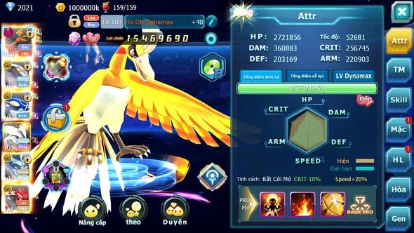 MÃ : #TTS3248 - SV 1071 - TOP48 - V5 - HOOH DYNAMAX FULL SS - GROUDON QVLD BC - CẶP CÁ BC UNVOA RẮN BẮNG 3 TEAM NGON