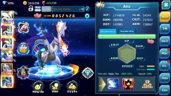 MÃ : #TTS3247 - SV 1584 - V11 - UNVOA WHITE BLACK BÁ CHỦ DYNAMAX FORM QUÁ ĐẸP GIÁ HỜI AE UI