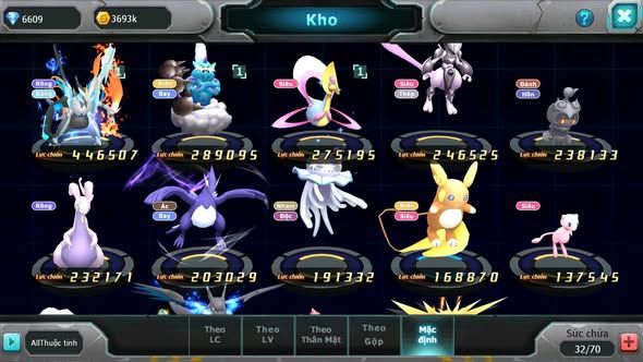 MÃ : #TTS3289 - SV 1372 - UNVOA THẦN ĐIỆN MEW GIÁP SHADOW LUGIA QUÁ NGON