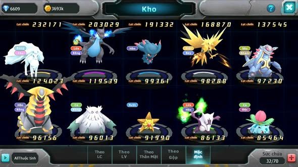 MÃ : #TTS3289 - SV 1372 - UNVOA THẦN ĐIỆN MEW GIÁP SHADOW LUGIA QUÁ NGON