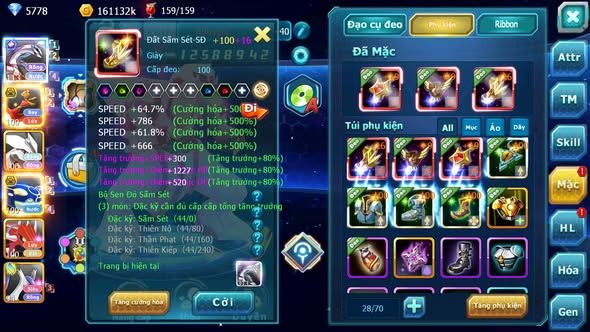 MÃ : #TTS3286 - SV 1592 - V9 - PALKIA CỘNG HƯỞNG FULL SS HOOH BC UNVOA KYOGRE BC QVLD CẶP LATI