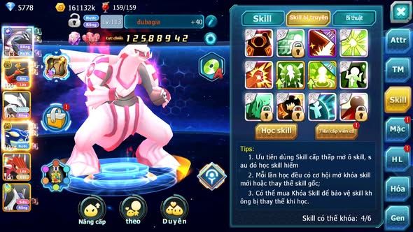 MÃ : #TTS3286 - SV 1592 - V9 - PALKIA CỘNG HƯỞNG FULL SS HOOH BC UNVOA KYOGRE BC QVLD CẶP LATI