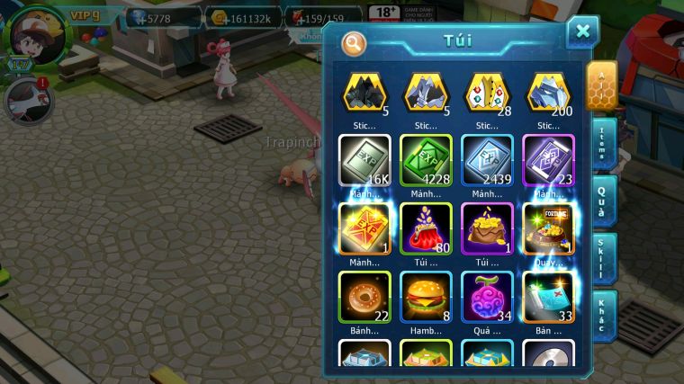 MÃ : #TTS3286 - SV 1592 - V9 - PALKIA CỘNG HƯỞNG FULL SS HOOH BC UNVOA KYOGRE BC QVLD CẶP LATI