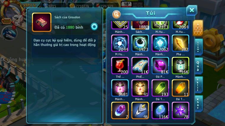 MÃ : #TTS3293 - SV 427 - TOP 10 - V14 - 1880 SÁCH - WHITE CH DYNAMAX HOOH CH DYNAMAX RAY BC DIANCIE DYNAMAX 3 TEAM CỰC NGON LÀNH