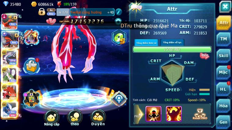 MÃ : #TTS3297 - SV 1418 - TOP15 - V12 - 1K SÁCH - 35K KC - HOOH CH DYNAMAX FULL SS CHỈ SỐ SIÊU CAO - YVETAL CỘNG HƯỞNG - PALKIA BC - THẦN GIÓ BC QVLD BC