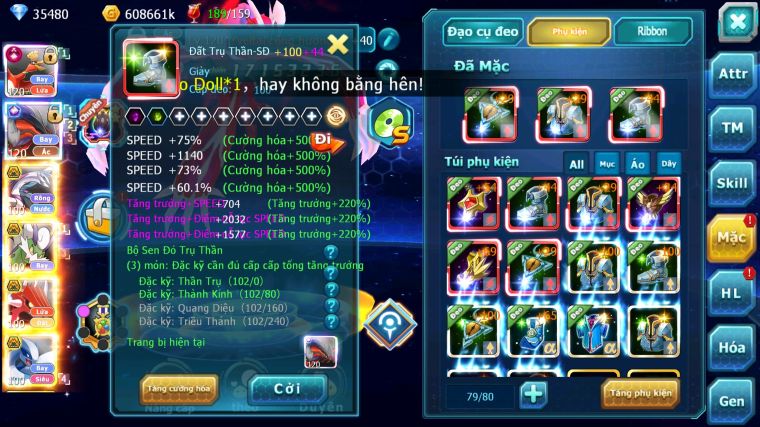 MÃ : #TTS3297 - SV 1418 - TOP15 - V12 - 1K SÁCH - 35K KC - HOOH CH DYNAMAX FULL SS CHỈ SỐ SIÊU CAO - YVETAL CỘNG HƯỞNG - PALKIA BC - THẦN GIÓ BC QVLD BC