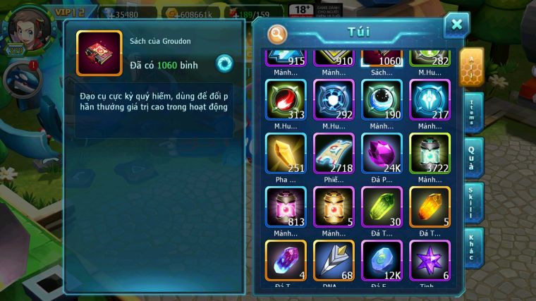 MÃ : #TTS3297 - SV 1418 - TOP15 - V12 - 1K SÁCH - 35K KC - HOOH CH DYNAMAX FULL SS CHỈ SỐ SIÊU CAO - YVETAL CỘNG HƯỞNG - PALKIA BC - THẦN GIÓ BC QVLD BC