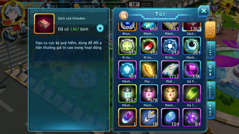 MÃ : #TTS3307 - SV 1374 - TOP 31 - V14 - 1K3 SÁCH - HOOH CH DYNAMAX VUA KIẾM BÁ CHỦ TAPU FINI BC XERM BC QVLD BC THẦN GIÓ BC GROUDON