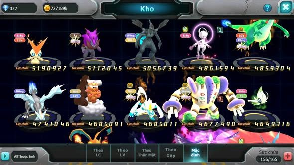 MÃ : #TTS3322 - SV 1216 - V11 - TOP6LC - BLACK WHITE KYUREM CỘNG HƯỞNG DYNAMAX PALKIA CH HOOH CH DYNAMAX YVETAL BC THẦN GIÓ BC