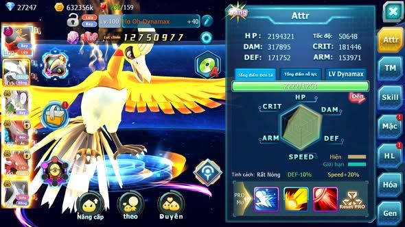 MÃ : #TTS3329 - SV 1576 - TOP29 - V11 - 27K KC  - HOOH DYNAMAX UNVOA THẦN GIÓ BC BTAA BC CẶP LATI BC QVLD BC