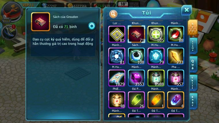 MÃ : #TTS3329 - SV 1576 - TOP29 - V11 - 27K KC  - HOOH DYNAMAX UNVOA THẦN GIÓ BC BTAA BC CẶP LATI BC QVLD BC