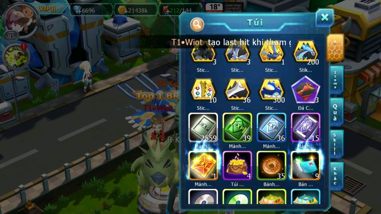 MÃ : #TTS3347 - SV 1721 - V8 - TOP 15 - 540 SÁCH - UNVOA HOOH KYOGRE CẶP LATI ZEVIL